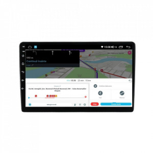 Navigatie dedicata cu Android Dacia Duster I 2013 - 2017, 8GB RAM, Radio GPS Dual Zone, Display HD IPS 9" Touchscreen, Internet Wi-Fi si slot SIM 4G, Bluetooth, MirrorLink, USB, Waze