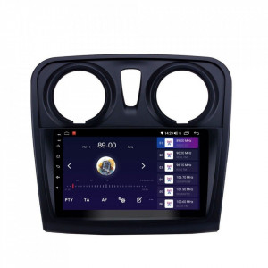 Navigatie dedicata cu Android Dacia Sandero II 2012 - 2020, 4GB RAM, Radio GPS Dual Zone, Display HD IPS 9" Touchscreen, Internet Wi-Fi si slot SIM 4G, Bluetooth, MirrorLink, USB, Waze