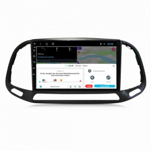 Navigatie dedicata cu Android Fiat Doblo dupa 2015, 1GB RAM, Radio GPS Dual Zone, Display HD 9" Touchscreen, Internet Wi-Fi, Bluetooth, MirrorLink, USB, Waze