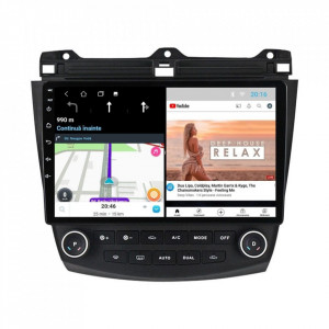 Navigatie dedicata cu Android Honda Accord VII 2003 - 2008, 1GB RAM, Radio GPS Dual Zone, Display HD 10" Touchscreen, Internet Wi-Fi, Bluetooth, MirrorLink, USB, Waze