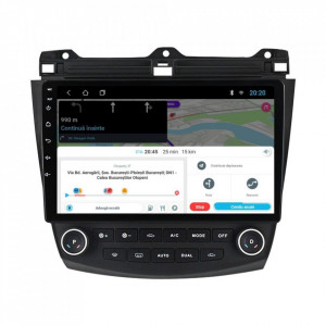 Navigatie dedicata cu Android Honda Accord VII 2003 - 2008, 2GB RAM, Radio GPS Dual Zone, Display HD 10" Touchscreen, Internet Wi-Fi, Bluetooth, MirrorLink, USB, Waze