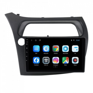 Navigatie dedicata cu Android Honda Civic VIII Hatchback 2006 - 2011, 1GB RAM, Radio GPS Dual Zone, Display HD 9" Touchscreen, Internet Wi-Fi, Bluetooth, MirrorLink, USB, Waze