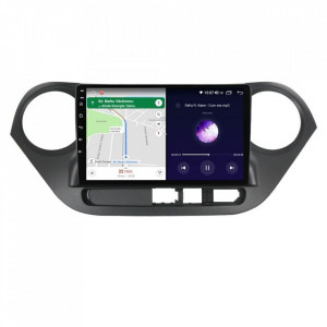 Navigatie dedicata cu Android Hyundai i10 2013 - 2019, 6GB RAM, Radio GPS Dual Zone, Display HD IPS 9" Touchscreen, Internet Wi-Fi si slot SIM 4G, Bluetooth, MirrorLink, USB, Waze