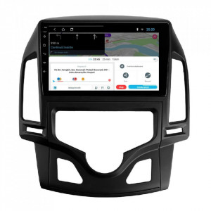 Navigatie dedicata cu Android Hyundai i30 2007 - 2012, clima automata, 2GB RAM, Radio GPS Dual Zone, Display HD 9" Touchscreen, Internet Wi-Fi, Bluetooth, MirrorLink, USB, Waze