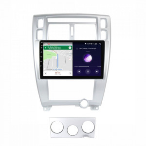 Navigatie dedicata cu Android Hyundai Tucson 2004 - 2011, 4GB RAM, Radio GPS Dual Zone, Display HD IPS 10" Touchscreen, Internet Wi-Fi si slot SIM 4G, Bluetooth, MirrorLink, USB, Waze