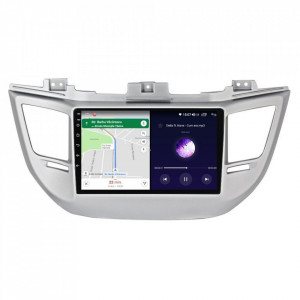 Navigatie dedicata cu Android Hyundai Tucson 2015 - 2018, 4GB RAM, Radio GPS Dual Zone, Display HD IPS 9" Touchscreen, Internet Wi-Fi si slot SIM 4G, Bluetooth, MirrorLink, USB, Waze