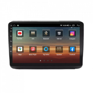 Navigatie dedicata cu Android Jeep Grand Cherokee IV 2014 - 2021, 6GB RAM, Radio GPS Dual Zone, Display HD IPS 9" Touchscreen, Internet Wi-Fi si slot SIM 4G, Bluetooth, MirrorLink, USB, Waze