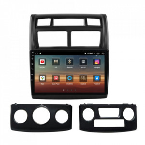 Navigatie dedicata cu Android KIA Sportage 2004 - 2010, 6GB RAM, Radio GPS Dual Zone, Display HD IPS 9" Touchscreen, Internet Wi-Fi si slot SIM 4G, Bluetooth, MirrorLink, USB, Waze