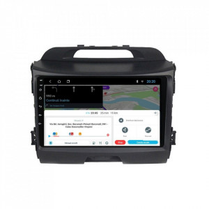 Navigatie dedicata cu Android KIA Sportage 2010 - 2016, 2GB RAM, Radio GPS Dual Zone, Display HD 9" Touchscreen, Internet Wi-Fi, Bluetooth, MirrorLink, USB, Waze