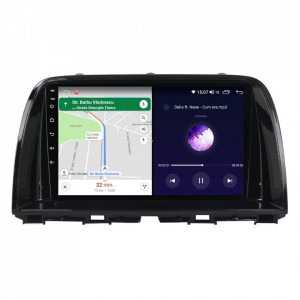 Navigatie dedicata cu Android Mazda CX-5 2011 - 2017, 8GB RAM, Radio GPS Dual Zone, Display HD IPS 9" Touchscreen, Internet Wi-Fi si slot SIM 4G, Bluetooth, MirrorLink, USB, Waze