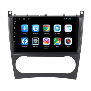 Navigatie dedicata cu Android Mercedes CLC-Class CL203 2008 - 2011, 2GB RAM, Radio GPS Dual Zone, Display HD 9" Touchscreen, Internet Wi-Fi, Bluetooth, MirrorLink, USB, Waze