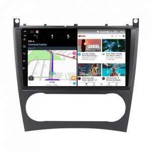 Navigatie dedicata cu Android Mercedes CLC-Class CL203 2008 - 2011, 4GB RAM, Radio GPS Dual Zone, Display HD IPS 9" Touchscreen, Internet Wi-Fi si slot SIM 4G, Bluetooth, MirrorLink, USB, Waze