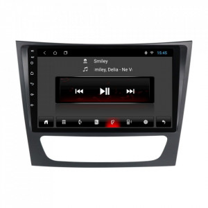 Navigatie dedicata cu Android Mercedes E-Class W211 2002 - 2009, 2GB RAM, Radio GPS Dual Zone, Display HD 9" Touchscreen, Internet Wi-Fi, Bluetooth, MirrorLink, USB, Waze