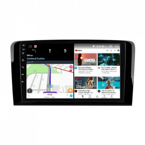 Navigatie dedicata cu Android Mercedes M-Class ML W164 2005 - 2012, 6GB RAM, Radio GPS Dual Zone, Display HD IPS 9" Touchscreen, Internet Wi-Fi si slot SIM 4G, Bluetooth, MirrorLink, USB, Waze