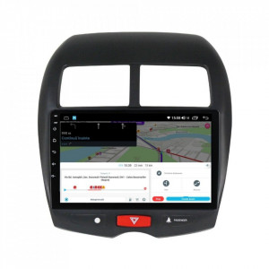 Navigatie dedicata cu Android Mitsubishi ASX 2010 - 2019, 6GB RAM, Radio GPS Dual Zone, Display HD IPS 10" Touchscreen, Internet Wi-Fi si slot SIM 4G, Bluetooth, MirrorLink, USB, Waze