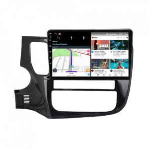Navigatie dedicata cu Android Mitsubishi Outlander III 2012 - 2019, 4GB RAM, Radio GPS Dual Zone, Display HD IPS 10" Touchscreen, Internet Wi-Fi si slot SIM 4G, Bluetooth, MirrorLink, USB, Waze