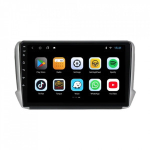 Navigatie dedicata cu Android Peugeot 2008 I 2013 - 2019, 1GB RAM, Radio GPS Dual Zone, Display HD 10" Touchscreen, Internet Wi-Fi, Bluetooth, MirrorLink, USB, Waze