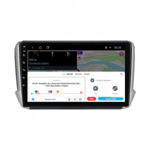 Navigatie dedicata cu Android Peugeot 2008 I 2013 - 2019, 2GB RAM, Radio GPS Dual Zone, Display HD 10" Touchscreen, Internet Wi-Fi, Bluetooth, MirrorLink, USB, Waze