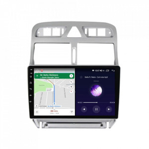 Navigatie dedicata cu Android Peugeot 307 2000 - 2013, 8GB RAM, Radio GPS Dual Zone, Display HD IPS 9" Touchscreen, Internet Wi-Fi si slot SIM 4G, Bluetooth, MirrorLink, USB, Waze