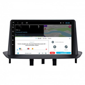 Navigatie dedicata cu Android Renault Fluence 2009 - 2016, 2GB RAM, Radio GPS Dual Zone, Display HD 9" Touchscreen, Internet Wi-Fi, Bluetooth, MirrorLink, USB, Waze