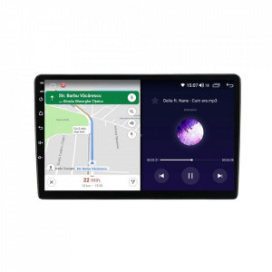 Navigatie dedicata cu Android Seat Ibiza III 2002 - 2009, 6GB RAM, Radio GPS Dual Zone, Display HD IPS 9" Touchscreen, Internet Wi-Fi si slot SIM 4G, Bluetooth, MirrorLink, USB, Waze