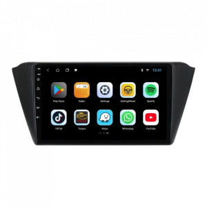 Navigatie dedicata cu Android Skoda Fabia III (2014-2021), 2GB RAM, Radio GPS Dual Zone, Display HD 9" Touchscreen, Internet Wi-Fi, Bluetooth, MirrorLink, USB, Waze
