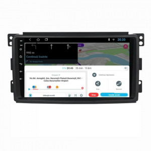 Navigatie dedicata cu Android Smart Fortwo 2007 - 2010, 2GB RAM, Radio GPS Dual Zone, Display HD 9" Touchscreen, Internet Wi-Fi, Bluetooth, MirrorLink, USB, Waze