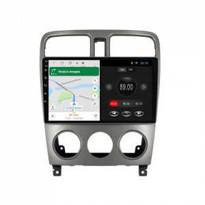 Navigatie dedicata cu Android Subaru Forester 2002 - 2008, 1GB RAM, Radio GPS Dual Zone, Display HD 9" Touchscreen, Internet Wi-Fi, Bluetooth, MirrorLink, USB, Waze