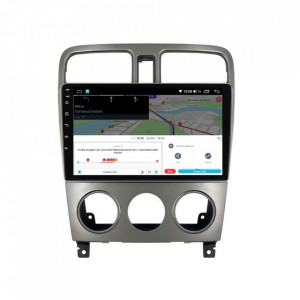 Navigatie dedicata cu Android Subaru Forester 2002 - 2008, 4GB RAM, Radio GPS Dual Zone, Display HD IPS 9" Touchscreen, Internet Wi-Fi si slot SIM 4G, Bluetooth, MirrorLink, USB, Waze