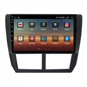 Navigatie dedicata cu Android Subaru Impreza 2007 - 2014, 6GB RAM, Radio GPS Dual Zone, Display HD IPS 9" Touchscreen, Internet Wi-Fi si slot SIM 4G, Bluetooth, MirrorLink, USB, Waze