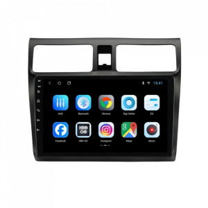 Navigatie dedicata cu Android Suzuki Swift III 2005 - 2010, 2GB RAM, Radio GPS Dual Zone, Display HD 10" Touchscreen, Internet Wi-Fi, Bluetooth, MirrorLink, USB, Waze