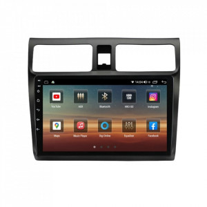 Navigatie dedicata cu Android Suzuki Swift III 2005 - 2010, 4GB RAM, Radio GPS Dual Zone, Display HD IPS 10" Touchscreen, Internet Wi-Fi si slot SIM 4G, Bluetooth, MirrorLink, USB, Waze