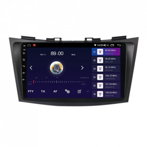 Navigatie dedicata cu Android Suzuki Swift IV 2010 - 2017, 4GB RAM, Radio GPS Dual Zone, Display HD IPS 9" Touchscreen, Internet Wi-Fi si slot SIM 4G, Bluetooth, MirrorLink, USB, Waze