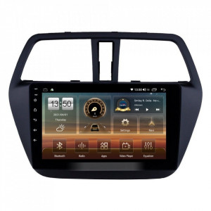 Navigatie dedicata cu Android Suzuki SX4 S-Cross dupa 2013, 6GB RAM, Radio GPS Dual Zone, Display HD IPS 9" Touchscreen, Internet Wi-Fi si slot SIM 4G, Bluetooth, MirrorLink, USB, Waze