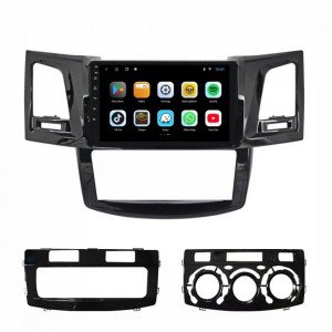Navigatie dedicata cu Android Toyota Hilux VII 2004 - 2015, 1GB RAM, Radio GPS Dual Zone, Display HD 9" Touchscreen, Internet Wi-Fi, Bluetooth, MirrorLink, USB, Waze