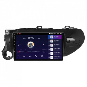 Navigatie dedicata cu Android Toyota Hilux VIII dupa 2015, 6GB RAM, Radio GPS Dual Zone, Display HD IPS 10" Touchscreen, Internet Wi-Fi si slot SIM 4G, Bluetooth, MirrorLink, USB, Waze