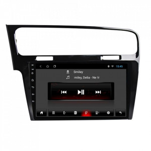 Navigatie dedicata cu Android VW Golf VII 2012 - 2019, negru, 2GB RAM, Radio GPS Dual Zone, Display HD 10" Touchscreen, Internet Wi-Fi, Bluetooth, MirrorLink, USB, Waze