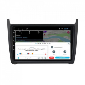 Navigatie dedicata cu Android VW Polo 6R 2009 - 2018, 1GB RAM, Radio GPS Dual Zone, Display HD 9" Touchscreen, Internet Wi-Fi, Bluetooth, MirrorLink, USB, Waze
