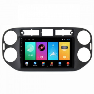 Navigatie dedicata cu Android VW Tiguan I 2012 - 2018, 2GB RAM, Radio GPS Dual Zone, Display HD 9" Touchscreen, Internet Wi-Fi, Bluetooth, MirrorLink, USB, Waze