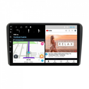 Navigatie dedicata cu Android Audi A3 (8P1) 2003 - 2013, 1GB RAM, Radio GPS Dual Zone, Display HD 9" Touchscreen, Internet Wi-Fi, Bluetooth, MirrorLink, USB, Waze