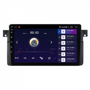 Navigatie dedicata cu Android BMW Seria 3 (E46) 1997 - 2005, 4GB RAM, Radio GPS Dual Zone, Display HD IPS 9" Touchscreen, Internet Wi-Fi si slot SIM 4G, Bluetooth, MirrorLink, USB, Waze