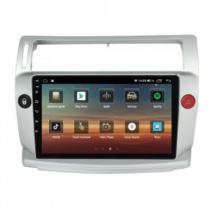 Navigatie dedicata cu Android Citroen C4 I 2004 - 2009, 8GB RAM, Radio GPS Dual Zone, Display HD IPS 9" Touchscreen, Internet Wi-Fi si slot SIM 4G, Bluetooth, MirrorLink, USB, Waze