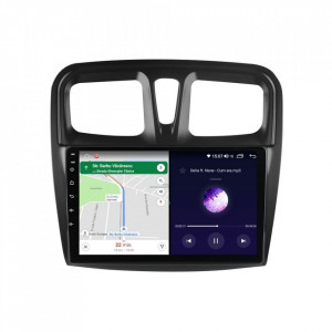 Navigatie dedicata cu Android Dacia Sandero II 2012 - 2020, 6GB RAM, Radio GPS Dual Zone, Display HD IPS 10" Touchscreen, Internet Wi-Fi si slot SIM 4G, Bluetooth, MirrorLink, USB, Waze