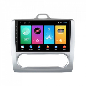 Navigatie dedicata cu Android Ford Focus II 2004 - 2011, clima automata, 1GB RAM, Radio GPS Dual Zone, Display HD 9" Touchscreen, Internet Wi-Fi, Bluetooth, MirrorLink, USB, Waze