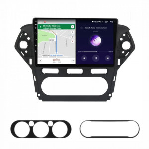 Navigatie dedicata cu Android Ford Mondeo IV 2011 - 2014, 6GB RAM, Radio GPS Dual Zone, Display HD IPS 10" Touchscreen, Internet Wi-Fi si slot SIM 4G, Bluetooth, MirrorLink, USB, Waze