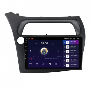 Navigatie dedicata cu Android Honda Civic VIII Hatchback 2006 - 2011, 4GB RAM, Radio GPS Dual Zone, Display HD IPS 9" Touchscreen, Internet Wi-Fi si slot SIM 4G, Bluetooth, MirrorLink, USB, Waze