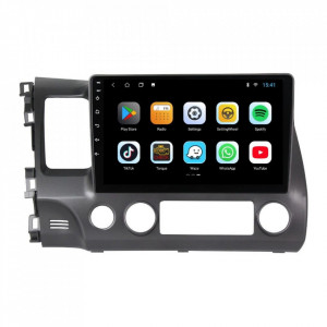 Navigatie dedicata cu Android Honda Civic VIII Sedan 2006 - 2011, 1GB RAM, Radio GPS Dual Zone, Display HD 10" Touchscreen, Internet Wi-Fi, Bluetooth, MirrorLink, USB, Waze