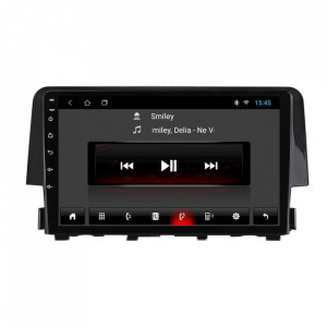 Navigatie dedicata cu Android Honda Civic X 2015 - 2021, 2GB RAM, Radio GPS Dual Zone, Display HD 9" Touchscreen, Internet Wi-Fi, Bluetooth, MirrorLink, USB, Waze