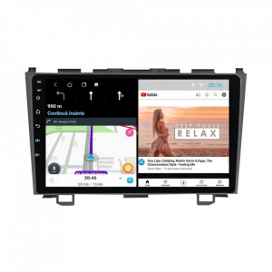 Navigatie dedicata cu Android Honda CR-V III 2006 - 2012, 2GB RAM, Radio GPS Dual Zone, Display HD 9" Touchscreen, Internet Wi-Fi, Bluetooth, MirrorLink, USB, Waze