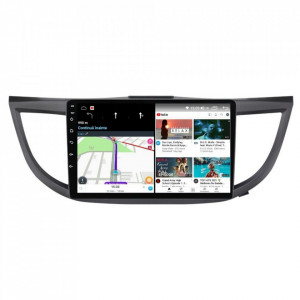 Navigatie dedicata cu Android Honda CR-V IV 2012 - 2018, 4GB RAM, Radio GPS Dual Zone, Display HD IPS 10" Touchscreen, Internet Wi-Fi si slot SIM 4G, Bluetooth, MirrorLink, USB, Waze